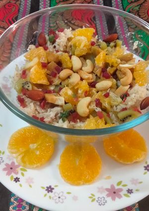 A picture of Mughlai fruit Pulao.