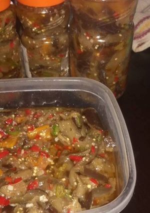 Una foto de Berenjena al Escabeche (picante)