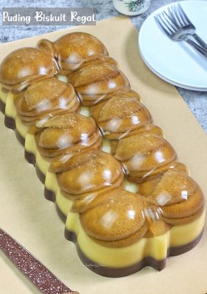 Foto resep Puding Biskuit Regal