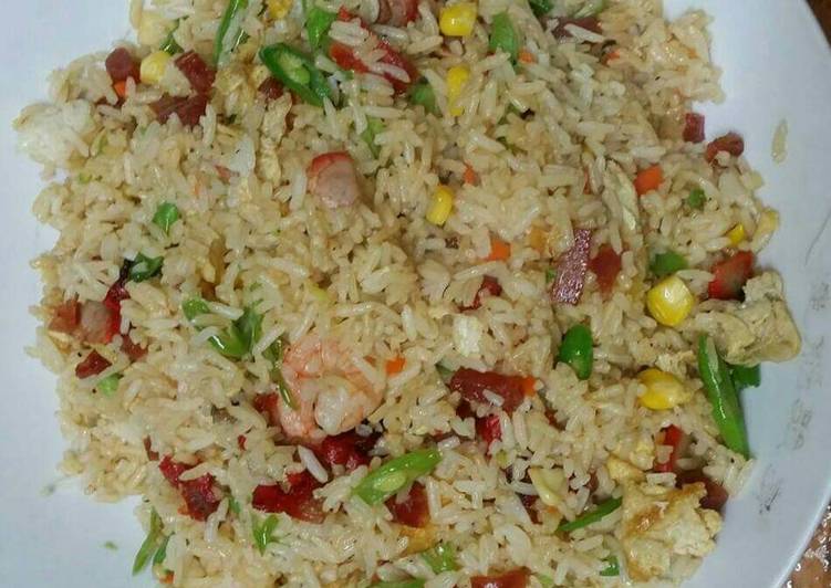 Resep Mixed fried rice sehat..rendah kolestrol Anti Gagal