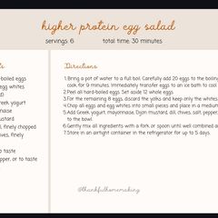Higher protein egg salad A picture of Higher protein egg salad.