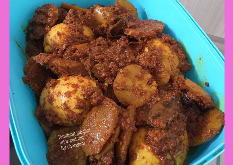 Cara Gampang Membuat Rendang jengkol+telor padang ???, Lezat