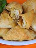 Mini Triangles Filled with Haloumi, Kasseri & Sunflower Seeds