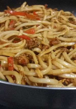 Una foto de Pasta con atún