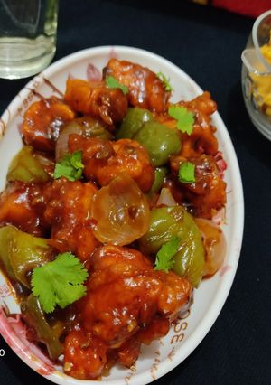 A picture of Super delicious Chilli paneer.