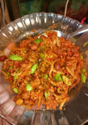 Foto resep Teri kacang pete sambel