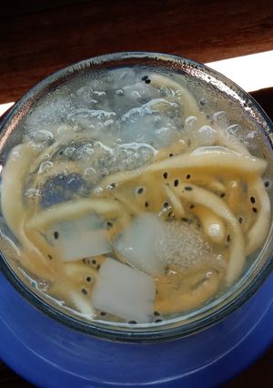 Foto resep Es blewah selasih rasa otentik