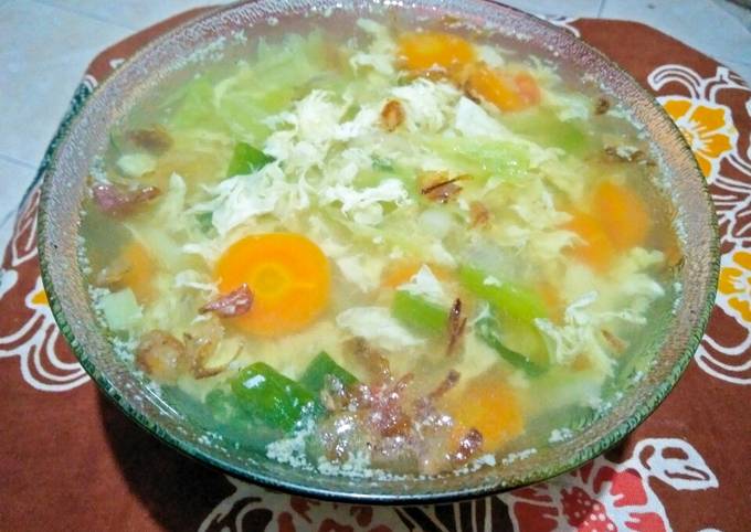 Resep Sop Telur Kocok (Simple, kilat dan no ribet) 😃, Bisa Manjain Lidah