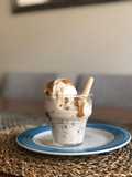 Helado de plátano con chispas