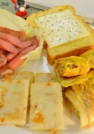 【樂客來】早午餐之~咕咕咕台式早餐拼盤 的食譜成品照片