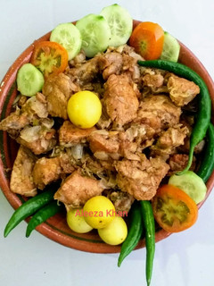 A picture of Chicken Karahi Without tomatoes.