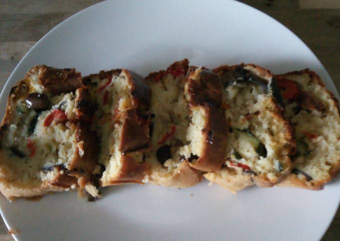 Plum cake salato con verdure