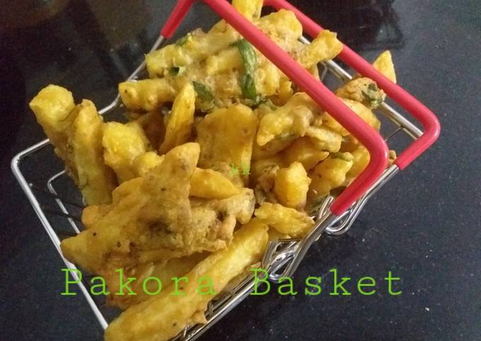 French fries pakora basket