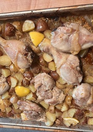 A picture of Honey Lemon Garlic Chicken.
