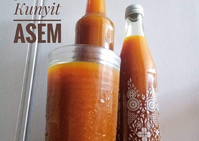 Cara Gampang Menyiapkan 🍶Jamu Kunyit Asem🍶 Anti Gagal