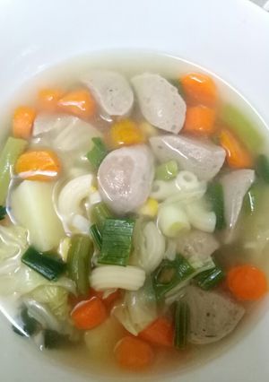 Foto resep Sup macaroni