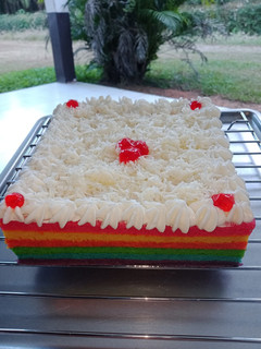 Foto resep Bolu kukus pelangi