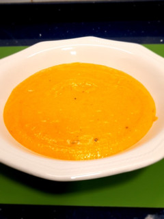 Una foto de Puré de verduras con queso gorgonzola