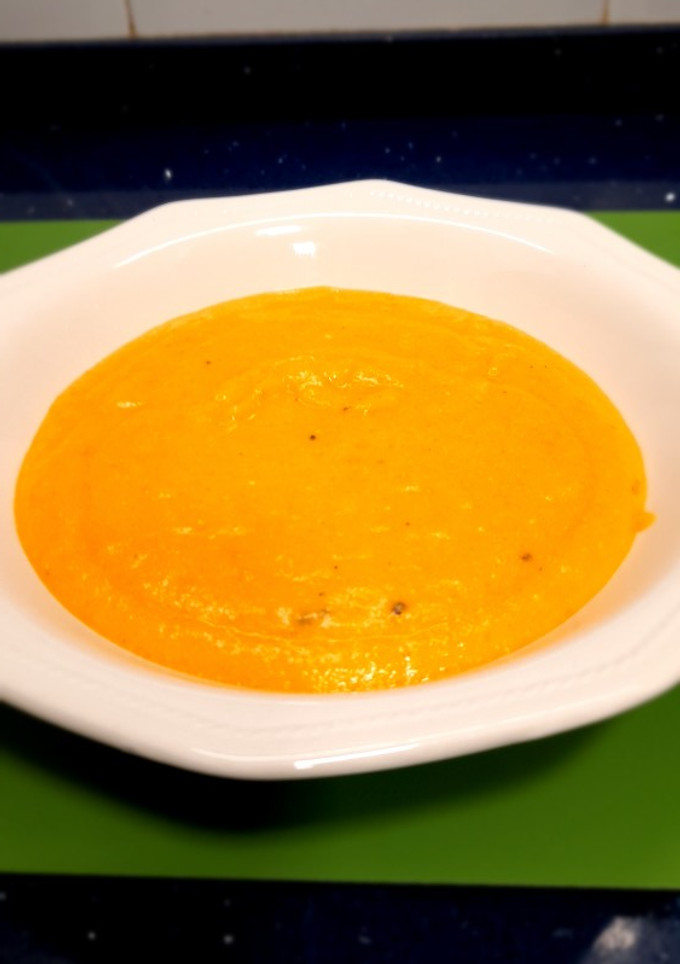 Una foto de Puré de verduras con queso gorgonzola