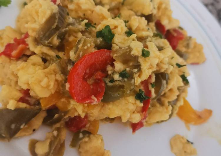 Revuelto de pimientos