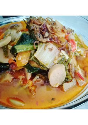 Foto resep Capcay kuah merah