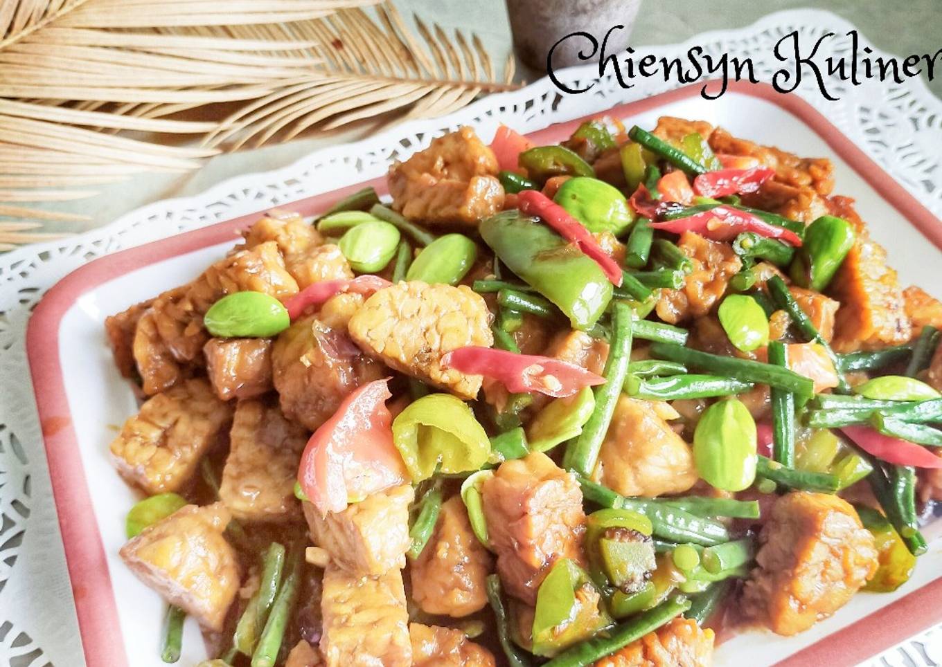 Oseng Tempe Kacang Panjang Petai