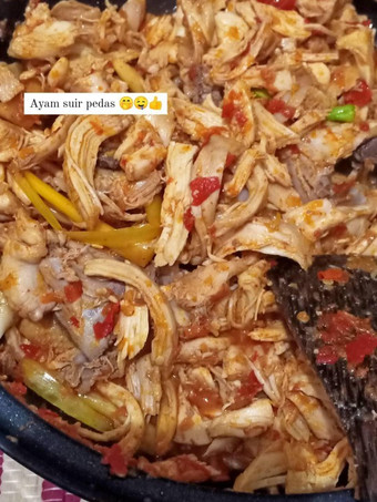 Cara Bikin Ayam suir pedas Irit Untuk Jualan