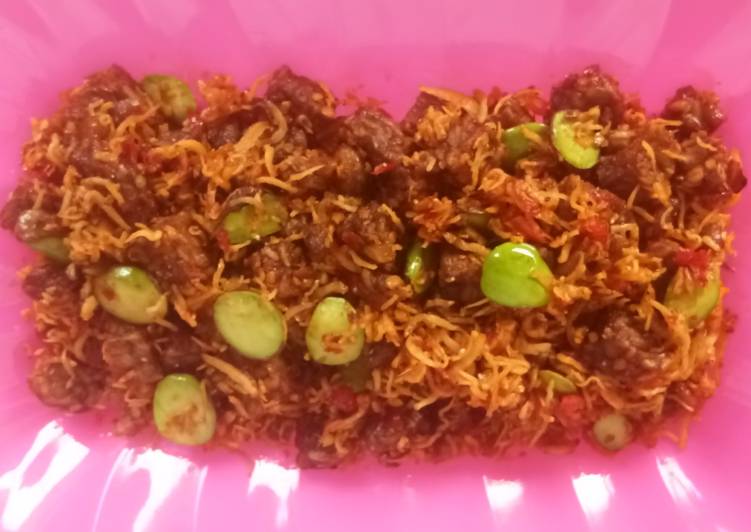 Resep Sambal goreng teri tempe pete, Lezat Sekali