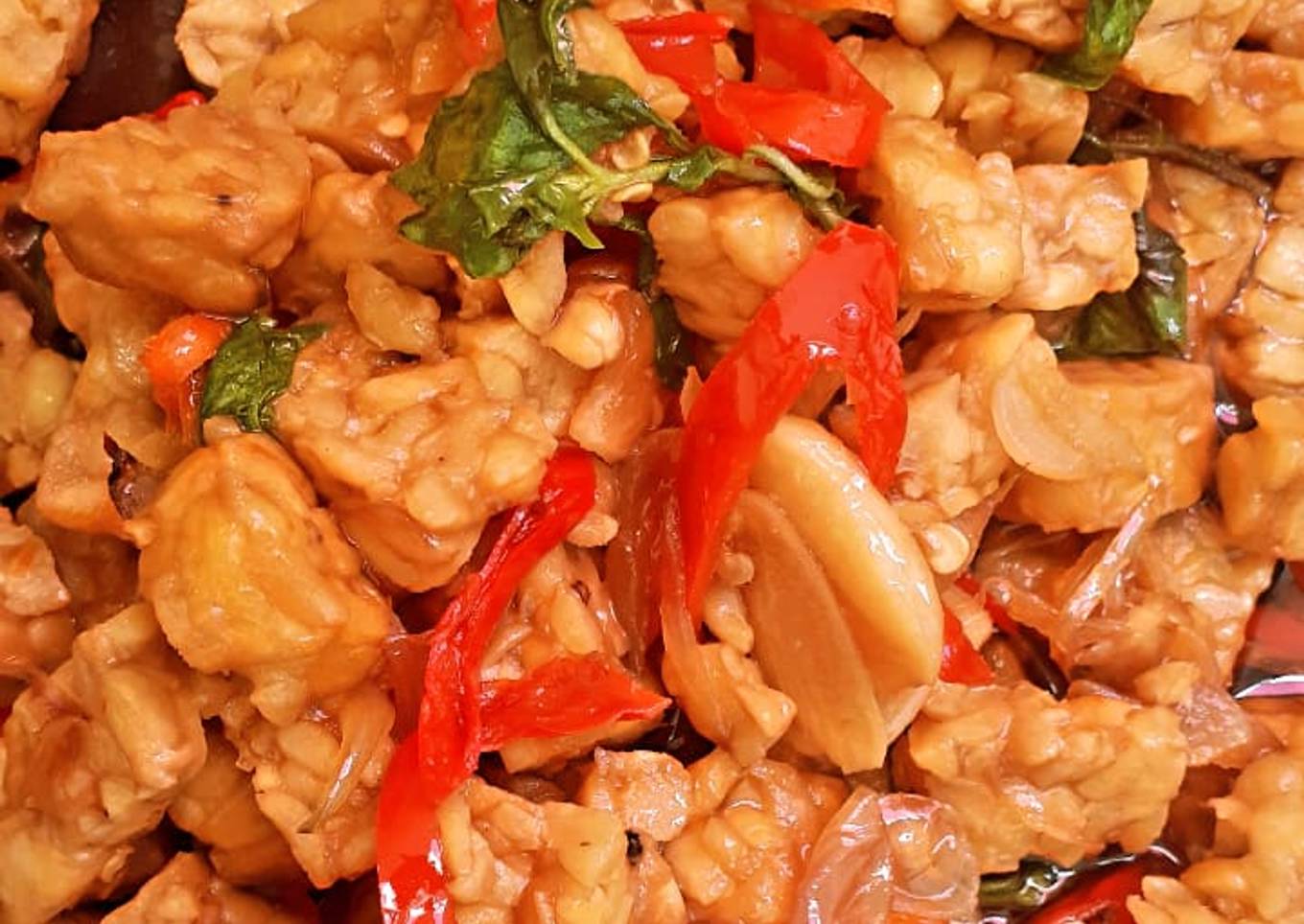 Oseng tempe kemangi