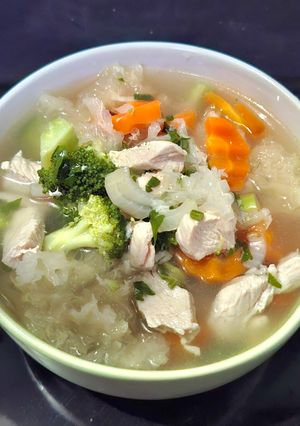 Foto resep Sop Ayam Jamur Salju