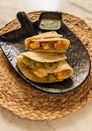 ग्रिल पनीर रेप (grill paneer wrap recipe in Hindi) रेसिपी मुख्य फोटो