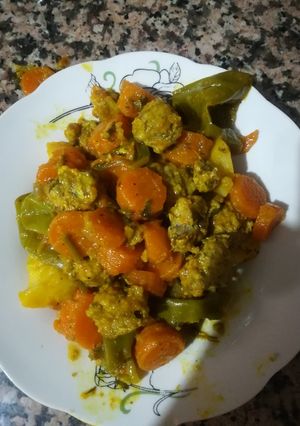 صورة لوصفة السردين مع الخضر