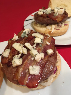 Una foto de Hamburguesa blue cheese