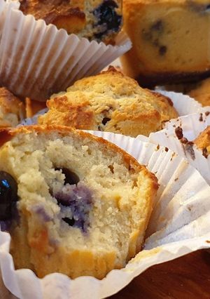 Foto resep Blueberry cheese muffin #keto #debm