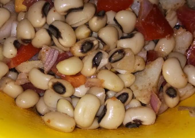 Recipe of Speedy Black eyed peas chat (Rajma chat)