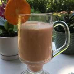 A picture of Mom's Iced Orange Cappuccino Frappe.