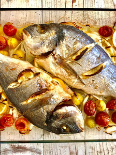 Una foto de Dorada al horno