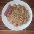 Spaghetti, Mushroom and Sausage