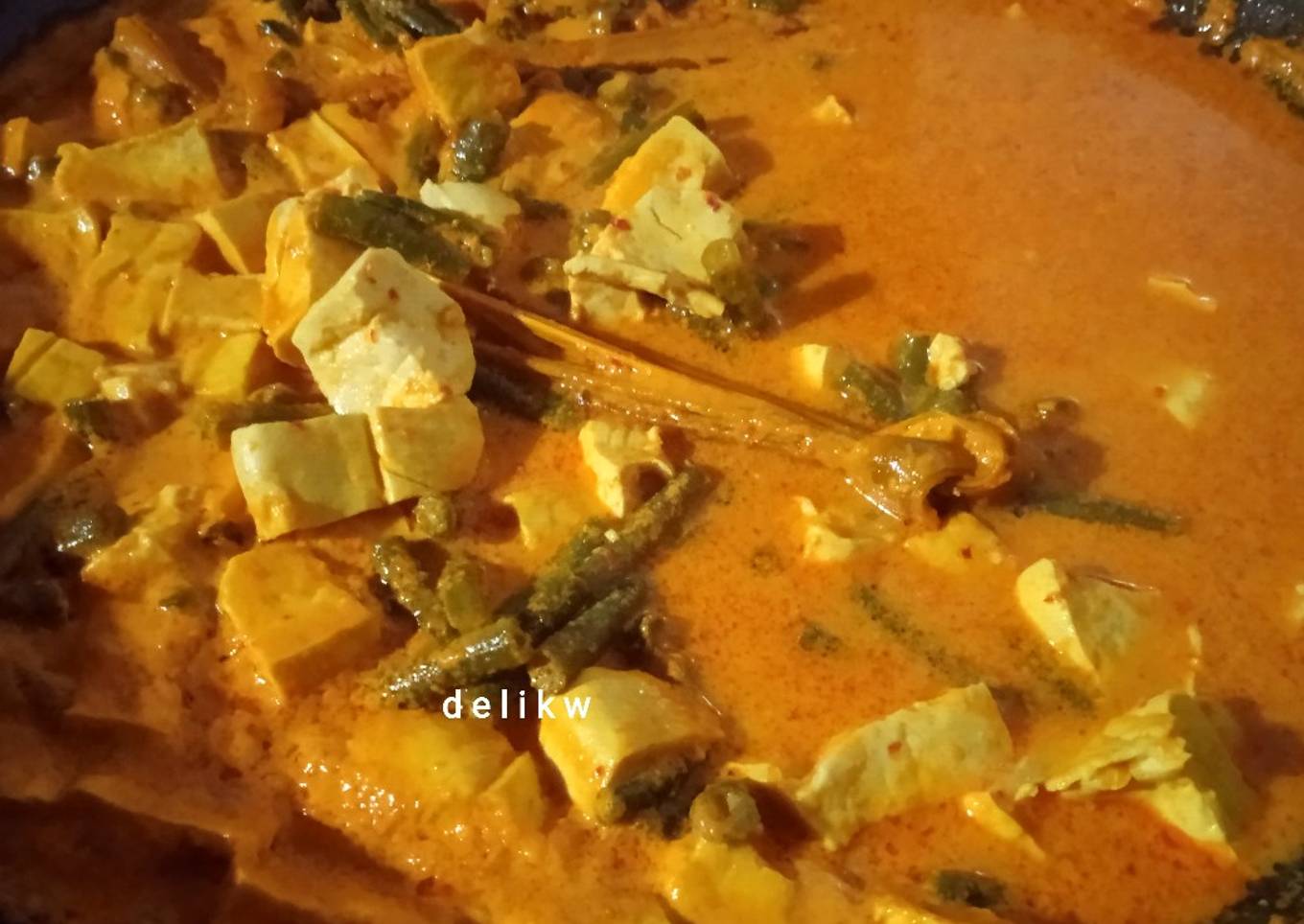 32. Kacang Panjang Tahu Masak Santan