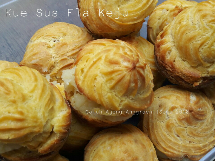 Anti Ribet, Buat Kue sus (soes) fla keju simple Untuk Pemula