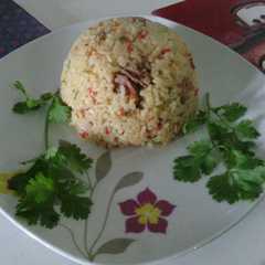 Una foto de Arroz con pollo al coco!!