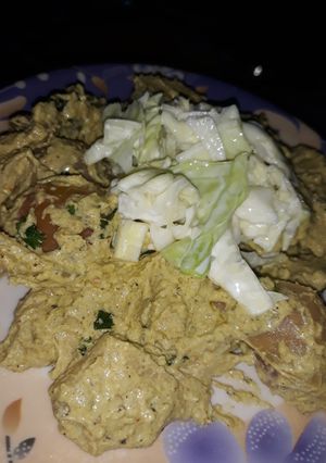 A picture of Malai chaap.