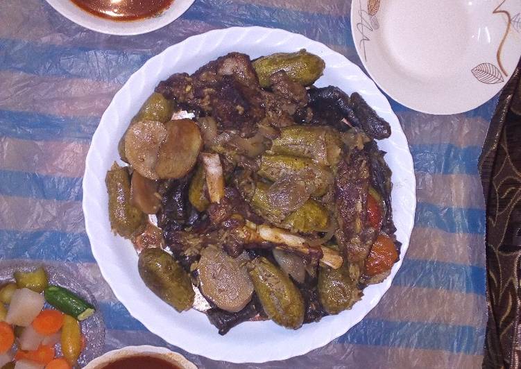 ورق عنب وكوسا