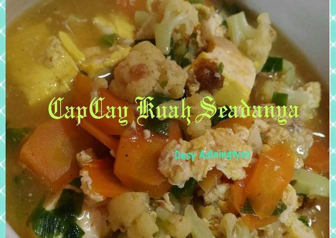 Resep CapCay Kuah Seadanya (No.Pedas &amp; No.Repot) Anti Gagal