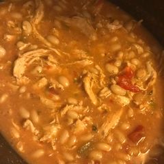 A picture of White Chicken Chili (only 5 ingredients).
