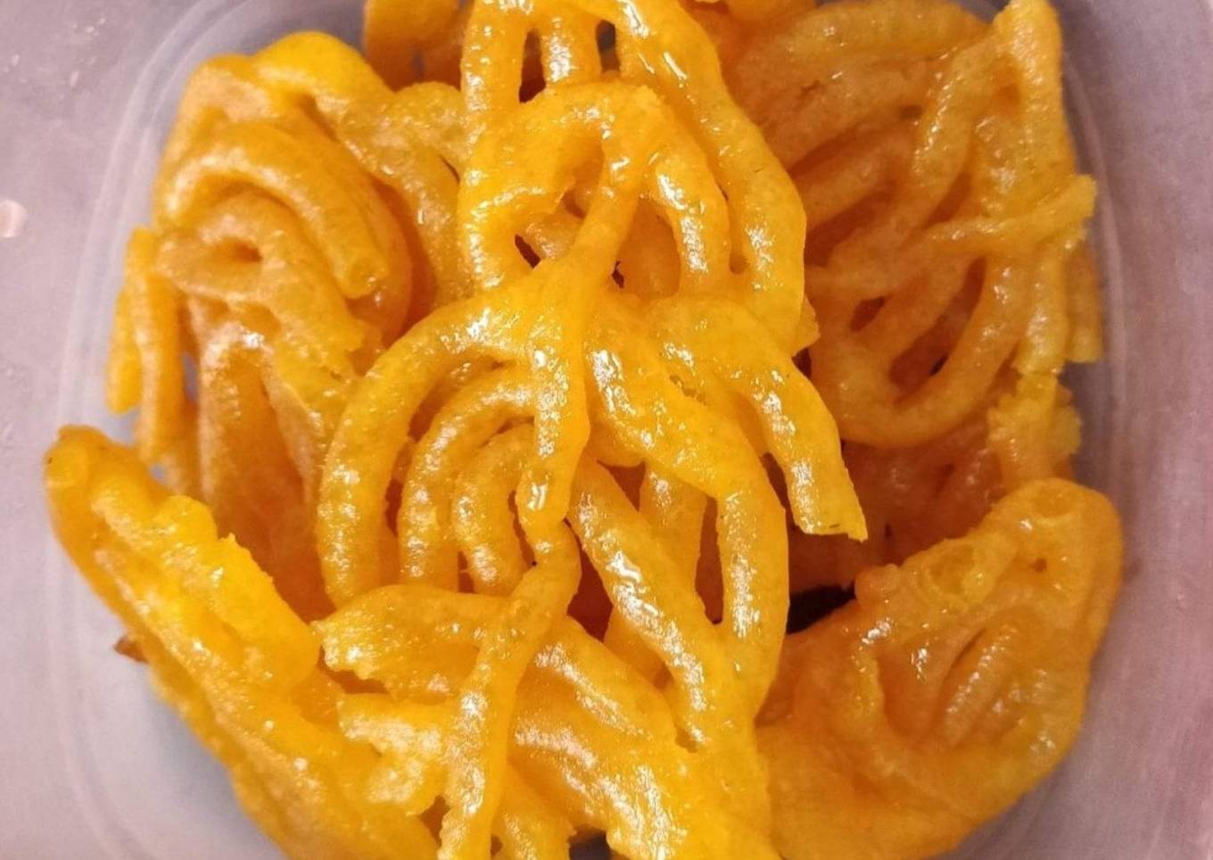 Air Fried Jalebi from Soya Flour & Puffed Rice