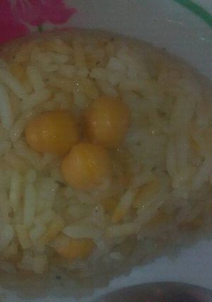صورة لوصفة رز بالحمص