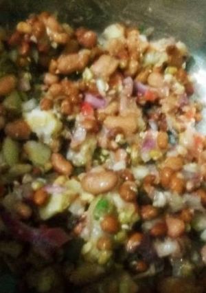 A picture of Rajma Moong Chat.