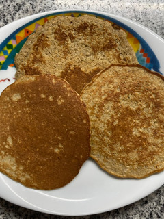 Una foto de Pancakes con Banano