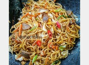 Foto resep Mie urai goreng manis gurih pedas